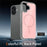 For iPhone 17 Magnetic Case TPU PC Clear Phone Cover with Explosion-Proof Tempered Glass Compatible with MagSafe - Pink - 3