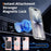 For iPhone 17 Magnetic Case TPU PC Clear Phone Cover with Explosion-Proof Tempered Glass Compatible with MagSafe - Pink - 6