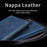 For Samsung Galaxy Z TriFold 5G Case Kickstand Nappa Texture Leather + PC Phone Cover - Sapphire - 3