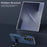 For Samsung Galaxy Z TriFold 5G Case Kickstand Nappa Texture Leather + PC Phone Cover - Sapphire - 7