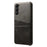 For Samsung Galaxy S23+ Dual Card Slots PU Leather Coated PC Cover Drop-proof Protective Phone Case - Black - 2