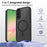 For Samsung Galaxy A37 5G Magnetic Case Skin Touch Matte PC + TPU Anti-Drop Phone Cover - Black - Translucent - 3