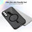 For Samsung Galaxy A37 5G Magnetic Case Skin Touch Matte PC + TPU Anti-Drop Phone Cover - Black - Translucent - 6