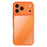 For iPhone 17 Pro Case Liquid Silicone + PC + Graphene Glass Shockproof Phone Cover - Orange - 1