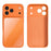 For iPhone 17 Pro Case Liquid Silicone + PC + Graphene Glass Shockproof Phone Cover - Orange - 2