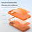 For iPhone 17 Pro Case Liquid Silicone + PC + Graphene Glass Shockproof Phone Cover - Orange - 4