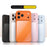 For iPhone 17 Pro Case Liquid Silicone + PC + Graphene Glass Shockproof Phone Cover - Orange - 7