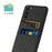 For Samsung Galaxy S23+ Cloth Texture Phone Case Dual Card Slots Hard PC Phone Back Cover - Black - 2