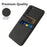 For Samsung Galaxy S23 Cloth Texture Anti-scratch Phone Case Dual Card Slots Hard PC Protective Cell Phone Back Cover - Black - 3