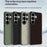 For Samsung Galaxy S24 Ultra Case X-Patterned TPU PU Leather PC Anti-Drop Phone Cover - Green - 6
