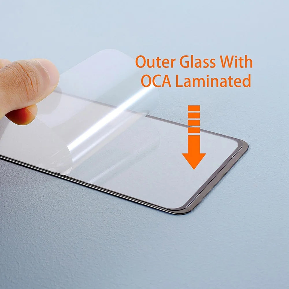 For Xiaomi Poco F5 5G Front Screen Glass Lens + OCA Adhesive Part (without Logo) - 4
