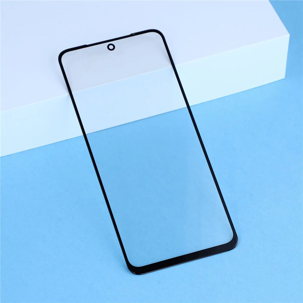 For Xiaomi Redmi Note 10 4G Front Screen Glass Lens + OCA Adhesive Part (without Logo) - 3