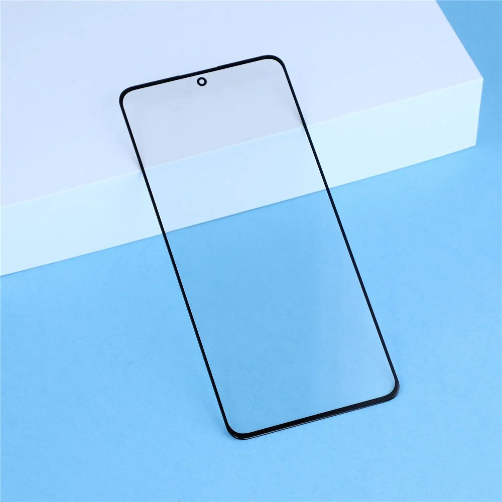 For Xiaomi Poco X6 5G Front Screen Glass Lens + OCA Adhesive Part (without Logo) - 3