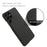 For Samsung Galaxy S23 Ultra Solid Color Hard PC Back Case Cloth Texture Anti-drop Phone Cover - Black - 4