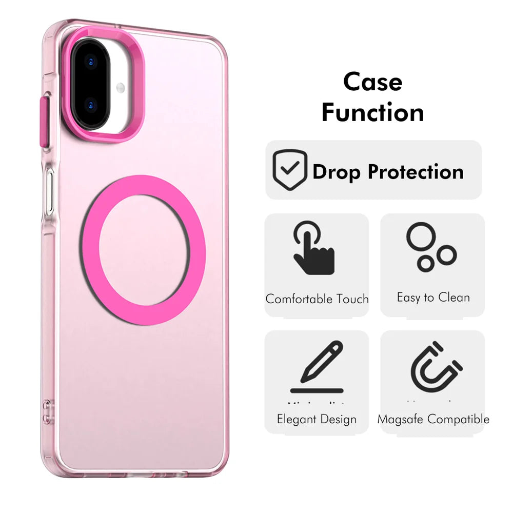 ENKAY HAT PRINCE For Samsung Galaxy A07 4G Magnetic Case with 9H Tempered Glass   PC TPU Phone Cover - White - 2