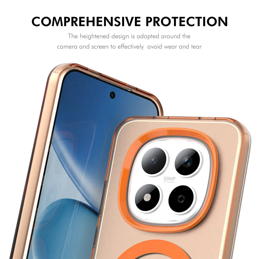 ENKAY HAT PRINCE For Xiaomi Redmi Note 15 Pro 5G (Global) Magnetic Case with 9H Tempered Glass   PC TPU Phone Cover - White - 4