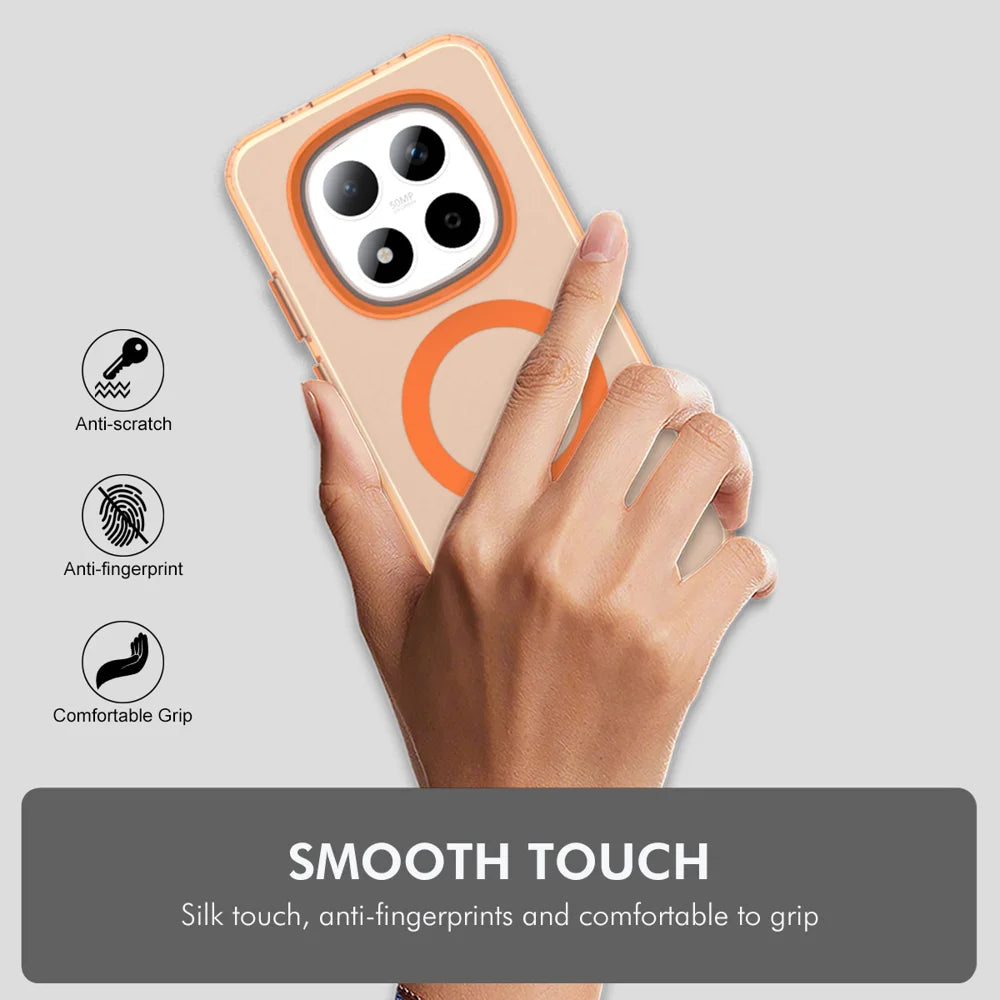 ENKAY HAT PRINCE For Xiaomi Redmi Note 15 Pro 5G (Global) Magnetic Case with 9H Tempered Glass   PC TPU Phone Cover - White - 6