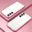 For Samsung Galaxy A27 5G Case Electroplating Frame Soft TPU Phone Cover - Pink - 2