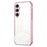 For Samsung Galaxy A55 5G Case Electroplating Frame Soft TPU Phone Cover - Pink - 1