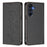 For Samsung Galaxy A16 5G / Galaxy A16 4G Case RFID Blocking Wallet Stand Imprinted Cat Pattern Leather Phone Cover - Black - 1
