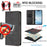 For Samsung Galaxy S25 Ultra Case RFID Blocking Wallet Stand Imprinted Cat Pattern Leather Phone Cover - Black - 5