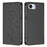 For iPhone 17e / 16e Case RFID Blocking Wallet Stand Imprinted Cat Pattern Leather Phone Cover - Black - 1