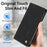 For iPhone 16 Pro Case HX RFID Blocking Wallet Stand Leather Flip Phone Cover - Black - 6