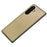 For Samsung Galaxy A37 5G Case Silk-Textured PU Leather Coated PC TPU Protective Phone Back Cover - Gold - 1