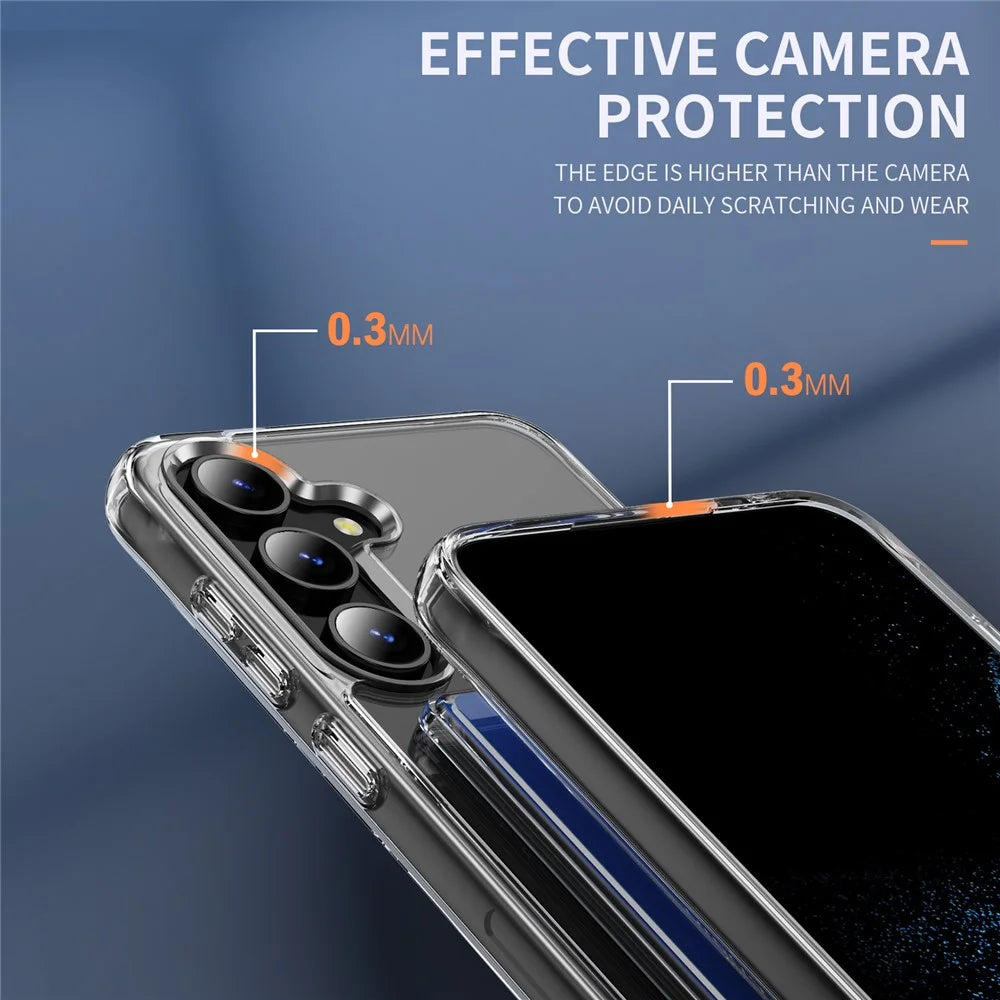 For Samsung Galaxy S26+ Case Protective TPU Phone Cover with Card Holder - Transparent - 6