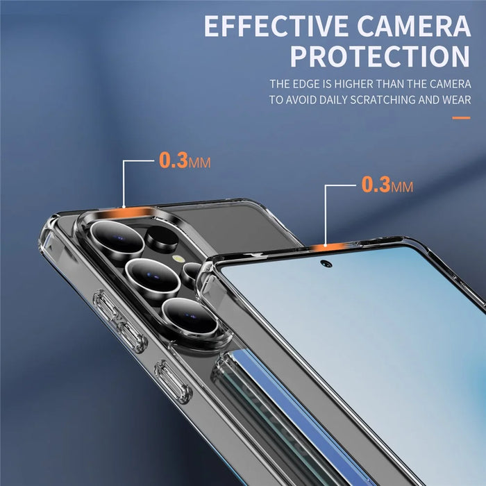 For Samsung Galaxy S26 Ultra Case Protective TPU Phone Cover with Card Holder - Transparent - 6