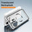 For OnePlus 15 5G Magnetic Case Hard PC Metal Frame Frosted Phone Back Cover - Silver - 5