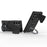 For Samsung Galaxy S25 Ultra Magnetic Case PC + TPU Kickstand Phone Cover with Lanyard - Black - 3