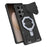 For Samsung Galaxy S25 Ultra Magnetic Case PC + TPU Kickstand Phone Cover with Lanyard - Black - 5