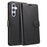 For Samsung Galaxy A37 5G Case Magnetic RFID Blocking Leather Phone Wallet Cover - Black - 1