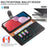 For Samsung Galaxy A37 5G Case Magnetic RFID Blocking Leather Phone Wallet Cover - Black - 4