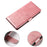 For Samsung Galaxy S26 Case Leather Stand Phone Shell with Magnetic Closure - Rose Gold - 6