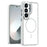 For Samsung Galaxy S26+ Magnetic Case Dual Color Shockproof TPU PC Phone Cover - White - 1
