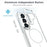 For Samsung Galaxy S26+ Magnetic Case Dual Color Shockproof TPU PC Phone Cover - White - 2