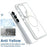 For Samsung Galaxy S26+ Magnetic Case Dual Color Shockproof TPU PC Phone Cover - White - 6