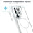For Samsung Galaxy S25 Ultra Magnetic Case Dual Color Shockproof TPU PC Phone Cover - White - 2