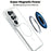 For Samsung Galaxy S25 Ultra Magnetic Case Dual Color Shockproof TPU PC Phone Cover - White - 6