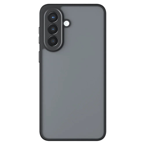 For Samsung Galaxy A57 5G Case Skin-Touch TPU + PC Matte Phone Back Cover - Transparent Black - 1