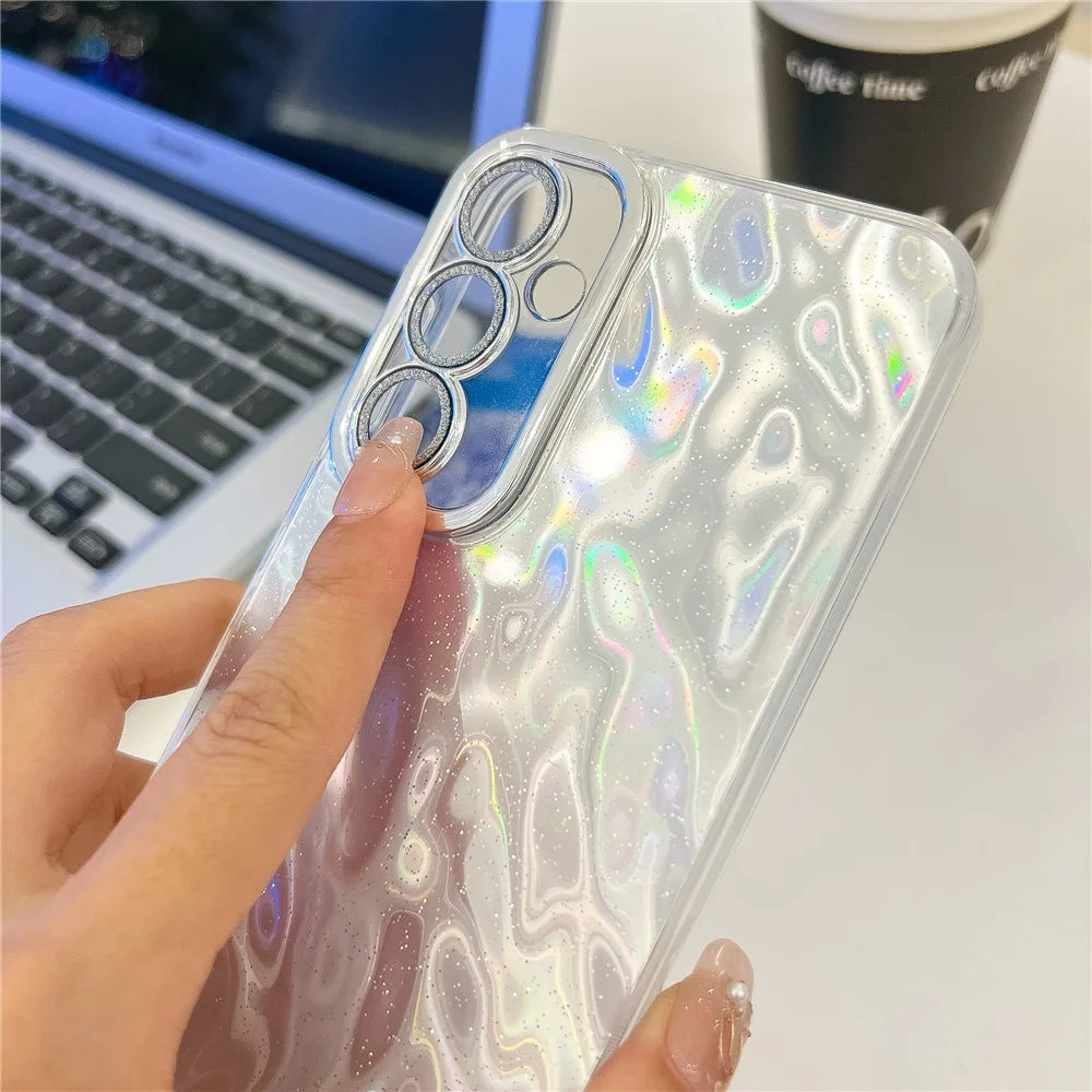 For Samsung Galaxy S26  /  S26 Pro Case IMD Design Shockproof Hybrid Phone Cover with Glass Lens Film - Foil Pattern  /  Purple - 2