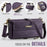CASEME For Samsung Galaxy S26+ Case  C39 RFID Blocking Zipper Wallet Stand Leather Cover with Strap - Purple - 4