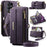 CASEME For Samsung Galaxy S26 Ultra Case  C39 RFID Blocking Zipper Wallet Stand Leather Cover with Strap - Purple - 1