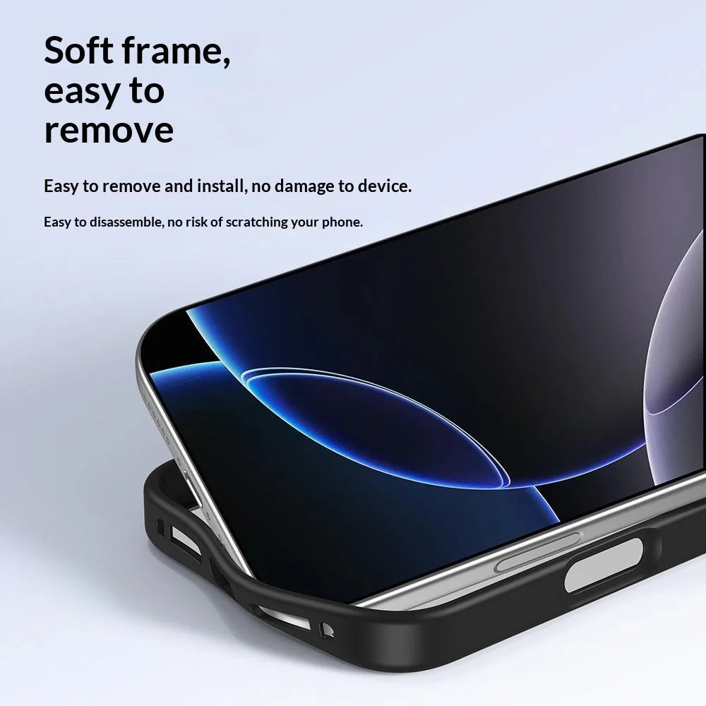 For iPhone 17 Pro Max Magnetic Case TPU + PC Clear Protective Phone Cover Compatible with MagSafe - Black - 7