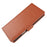 For iPhone 17 Wallet Case with Dual Magnetic Clasp Litchi Textured Leather Flip Stand Phone Cover - Brown - 4