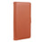 For iPhone 17 Wallet Case with Dual Magnetic Clasp Litchi Textured Leather Flip Stand Phone Cover - Brown - 5