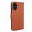 For iPhone 17 Wallet Case with Dual Magnetic Clasp Litchi Textured Leather Flip Stand Phone Cover - Brown - 6