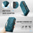 CASEME For Samsung Galaxy S26+ Phone Cases  008 Leather Cover with Detachable Wallet and Strap - Blue - 4
